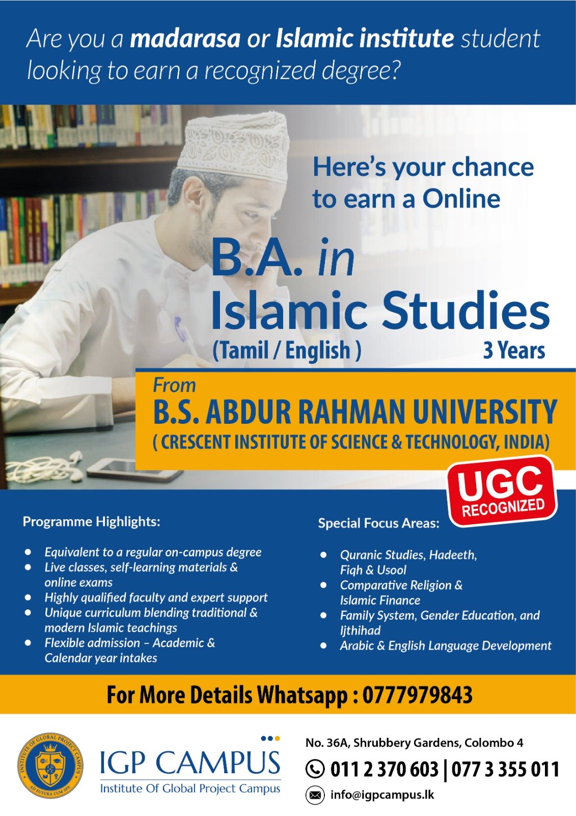 B.A. in Islamic Studies Program